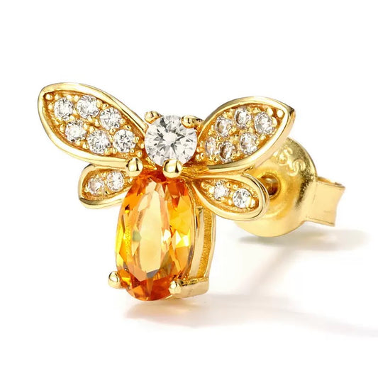 SWEET BEE シトリン ピアス