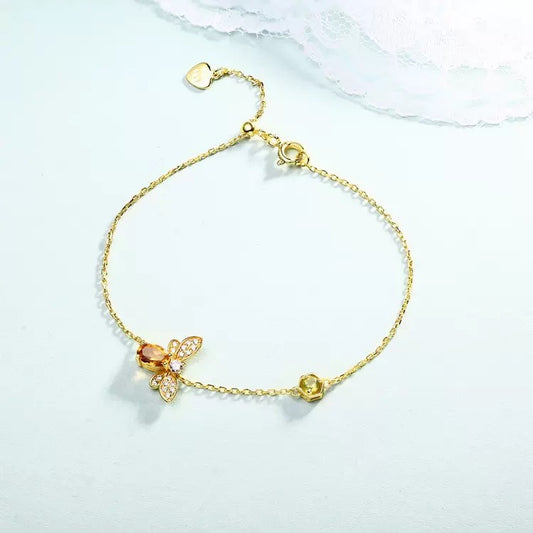 SWEET BEE シトリン ブレスレット