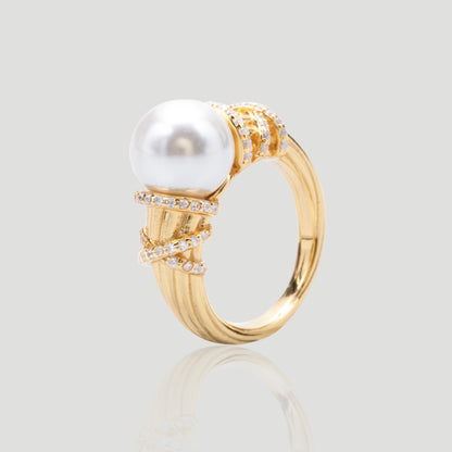 幸せパール リング